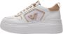 E uelle Vee Witte en beige leren sneakers - Thumbnail 1