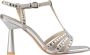 Emanuelle Vee Zilveren Suède Sandalen met Elegante 90mm Hak Gray Dames - Thumbnail 7