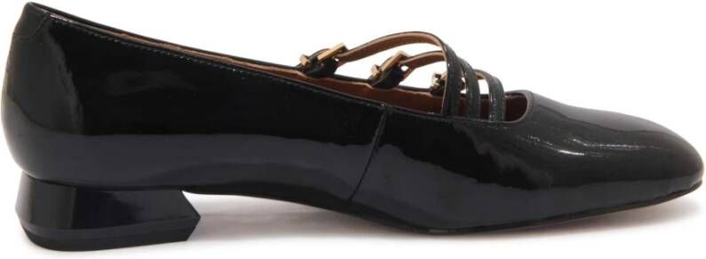E uelle Vee Zwarte Lak Mary Jane Schoenen