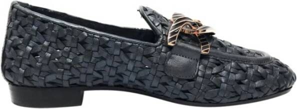 Emanuelle Vee Zwarte platte schoenen Valery Black Dames