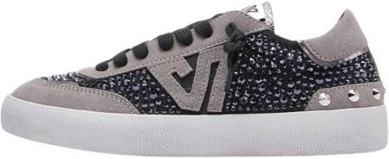 E uelle Vee Zwarte Sneakers met Strass-details - Foto 2