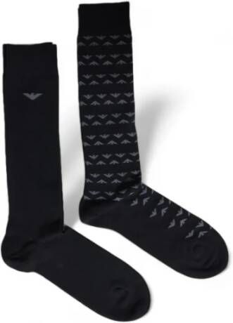 Emporio Ar i Adelaar Logo Crew Sokken 2 Pack