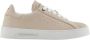 Emporio Armani Beige Leren Damesschoenen voor Casual Gebruik - Thumbnail 1