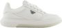 Emporio Ar i Beige platte schoenen met Saffiano-details - Thumbnail 1