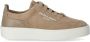 Emporio Armani Beige Suède Sneaker met Rubberen Logo Beige Dames - Thumbnail 12