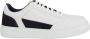 Emporio Armani Multikleur Leren Sneakers voor Mannen White Heren - Thumbnail 1