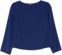 Emporio Ar i Blauwe Boothals Top Rechte Zoom - Thumbnail 1