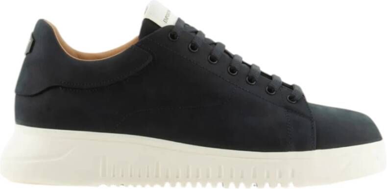 Emporio Armani Blauwe Lage Top Sneakers X4X264Xf57000285