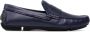 Emporio Armani Blauwe Leren Logo Mocin Blue Heren - Thumbnail 2