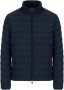 Emporio Ar i Blauwe Nylon Donsjas met Adelaarspatch - Thumbnail 1