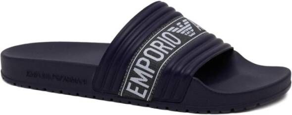 Emporio Armani Heren Slippers Lente Zomer Collectie Xvps06 Blue Heren - Foto 3