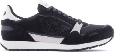 Giorgio Armani Casual Witte Textiel Sneakers oor Heren White Heren