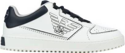 Emporio Armani Casual Sneakers voor Dagelijks Gebruik White Heren