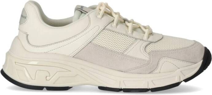 Emporio Armani Cream Sneaker Wit Heren