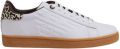 Emporio Armani EA7 Beige Leren Sneakers Heren Herfst Winter White - Wit
