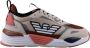 Emporio Armani EA7 Beige Logo Patched Sneakers Multicolor Heren - Thumbnail 1