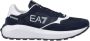 Emporio Armani EA7 Blauwe Print Sneakers met Leren Voering Blue Heren - Thumbnail 2