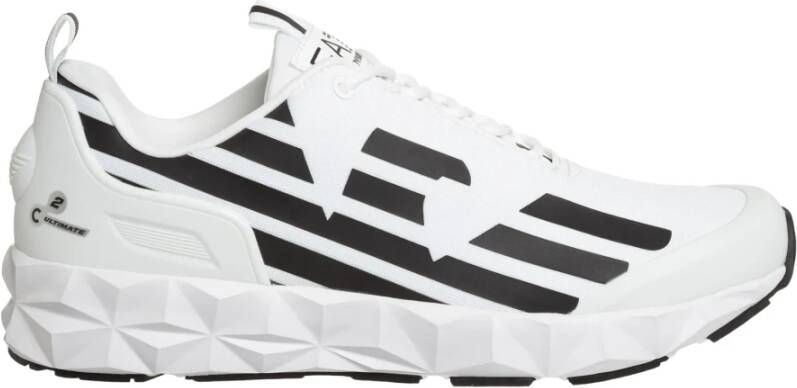 Emporio Ar i EA7 Unisex Sneaker Hardlopen Training Mesh Rubber Zwart Zilver Black - Foto 11