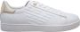 Emporio Armani EA7 Witte leren sneakers met adelaarslogo White Dames - Thumbnail 1