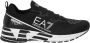 Emporio Armani EA7 Zwarte Witte Mesh Sneaker Trainingschoenen Black Dames - Thumbnail 2