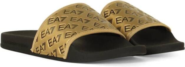 Emporio Armani EA7 Flip Flops Yellow Heren