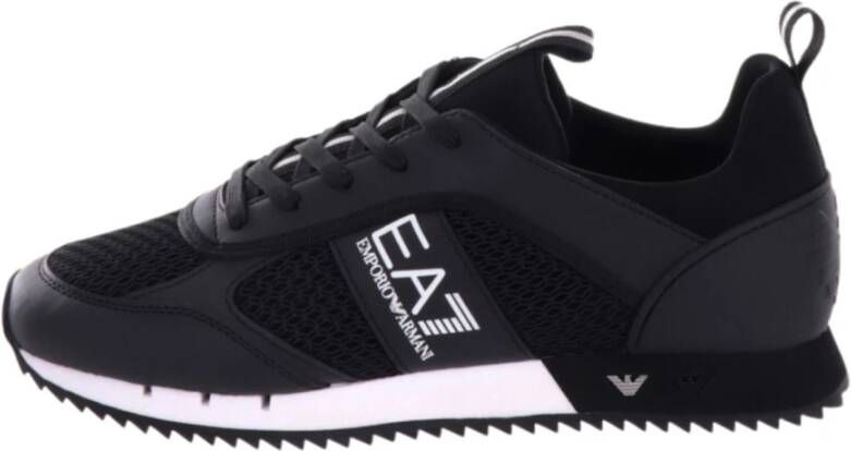 Emporio Armani EA7 Logo Sneakers met Treklipje en Merk Binnenzool Black Heren - Foto 11