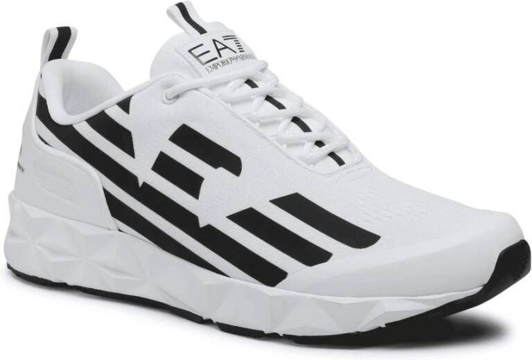 Emporio Ar i EA7 Unisex Sneaker Hardlopen Training Mesh Rubber Zwart Zilver Black - Foto 8