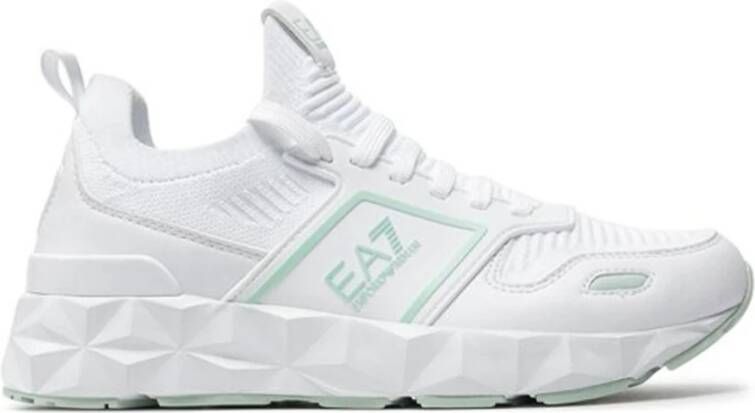 Emporio Armani EA7 Lage sneakers in wit White Heren
