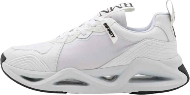 Emporio Armani EA7 Lage Sneakers met Mesh Paneel Wit Heren