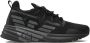 Emporio Armani EA7 Zwarte sportieve sneakers met rubberen zool Black Heren - Thumbnail 8