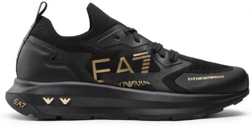 Emporio Armani EA7 Sneakers running training mesh Us22Ea21 X8X113 Zwart Heren