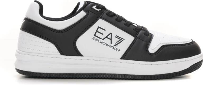Emporio Ar i EA7 Logo Sneakers met contrasterende details