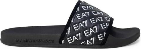 Emporio Armani EA7 Men's Slippers Zwart Heren