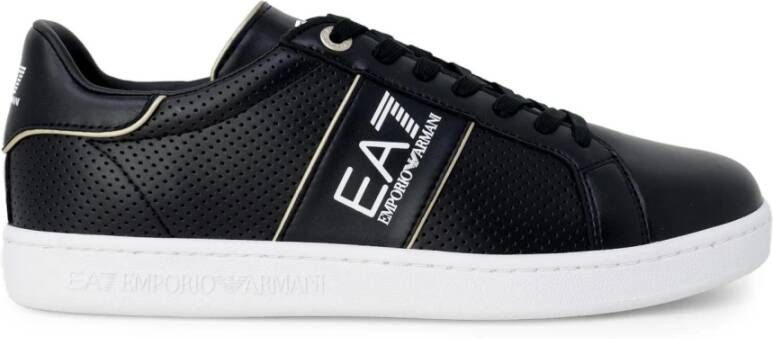 EA7 Emporio Armani Sneakers met contraststrepen in metallic model 'ACTION LEATH' - Foto 3