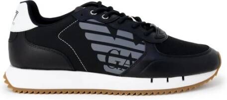 Emporio Armani EA7 Zwart Wit Unisex Sneaker Training Black Heren