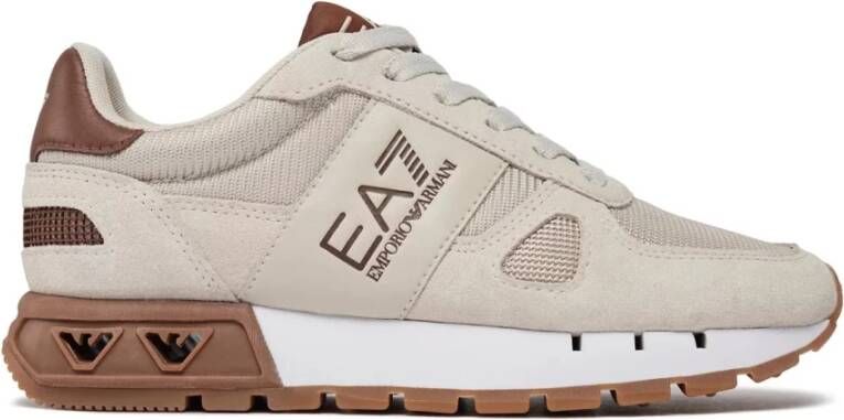 Emporio Ar i EA7 Mesh en PU Leren Sneakers