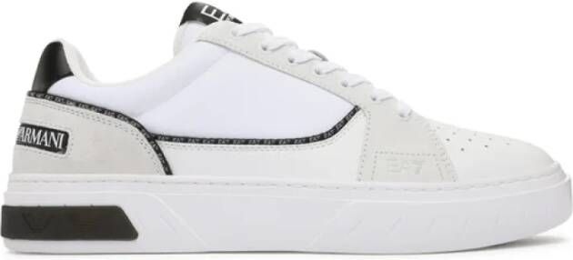 Emporio Armani EA7 Zwart en wit trainingsmateriaal White Heren