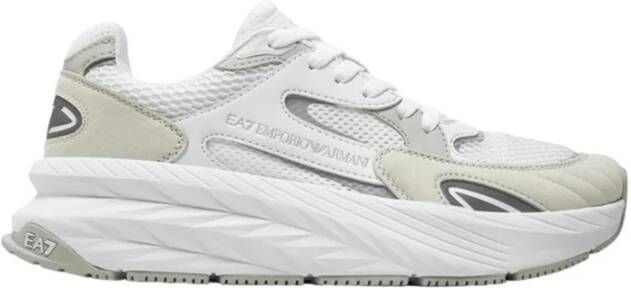 Emporio Armani EA7 Retro Style Sneakers White Heren