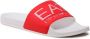 Emporio Armani EA7 Rode PVC Logo Muiltjes Platte Schoenen Red Heren - Thumbnail 1