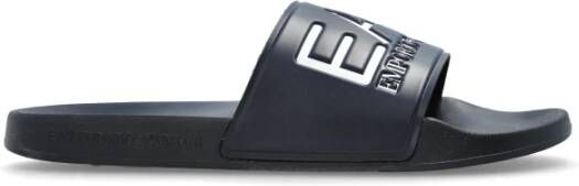 Emporio Armani EA7 Rubberen slippers met logo