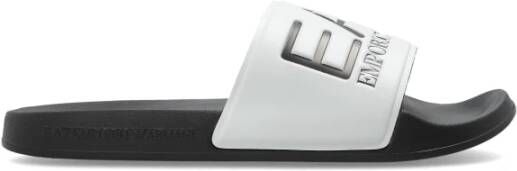 Emporio Ar i EA7 Witte Casual Synthetische Rubberen Zool Sandalen - Foto 4