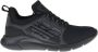 Emporio Armani EA7 Logo Print Sneakers Zwart Heren - Thumbnail 2