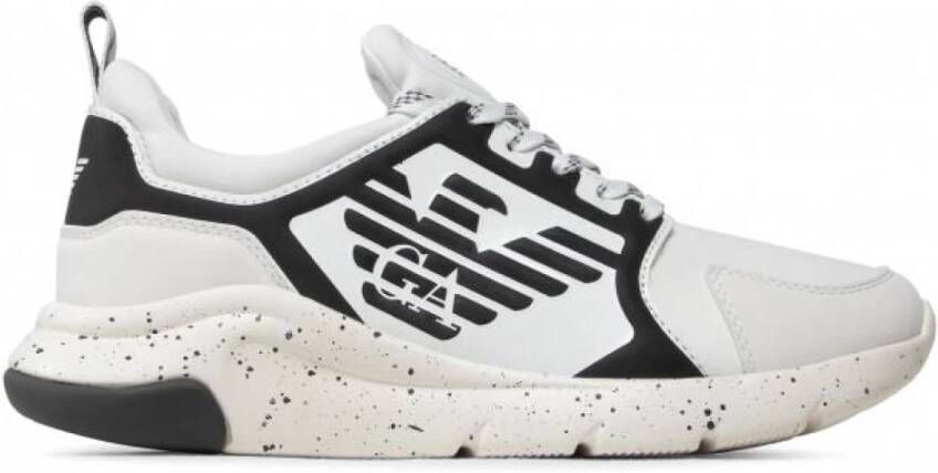Emporio Ar i EA7 Sneakers With Logo Wit
