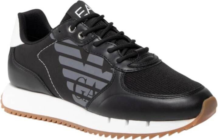 Emporio Armani EA7 Zwart Wit Unisex Sneaker Training Zwart Heren