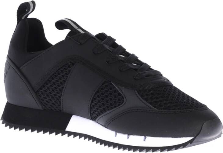 Emporio Ar i EA7 Logo Sneakers met Treklipje en Merk Binnenzool Zwart - Foto 5