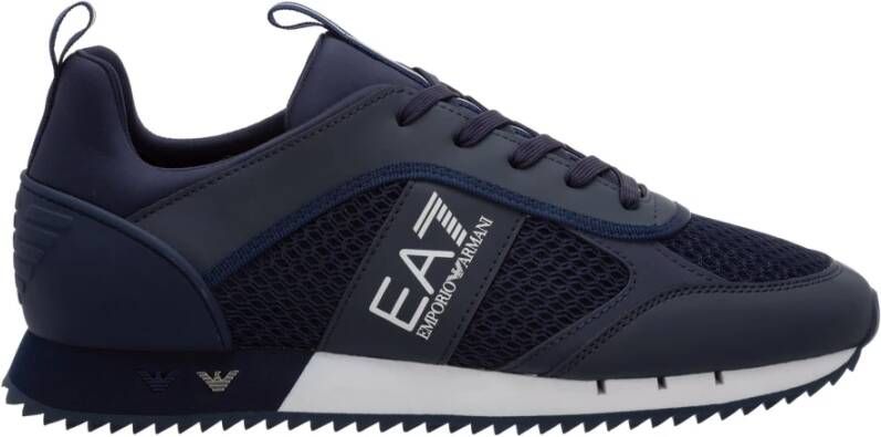 Emporio Armani EA7 Sneaker Heren Sneakers Sportschoenen Schoenen Blauw X8X027 XK050 D813 - Foto 9
