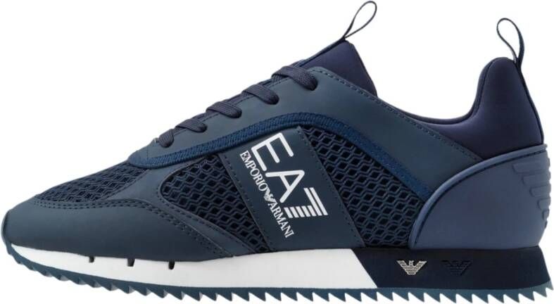 geschenk staal Zwijgend Emporio Armani EA7 Sneaker Heren Sneakers Sportschoenen Schoenen Blauw  X8X027 XK050 D813 - Schoenen.nl