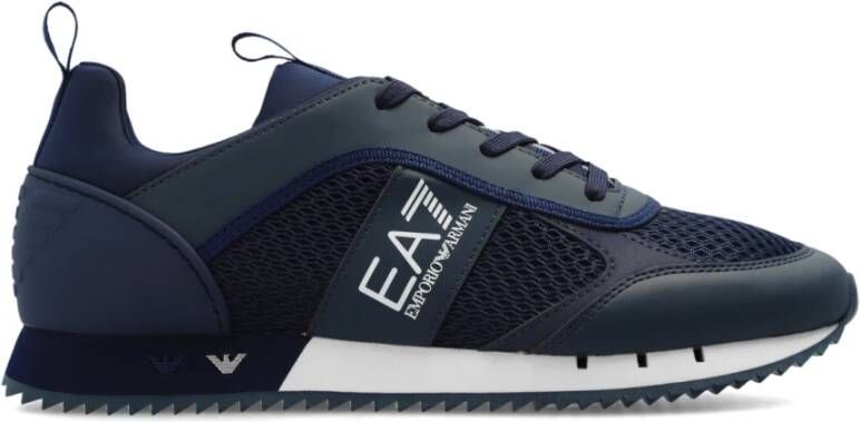 Emporio Armani EA7 Sneaker Heren Sneakers Sportschoenen Schoenen Blauw X8X027 XK050 D813