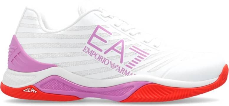 Emporio Armani EA7 Multikleur Clay Sneakers met Veters Multicolor Dames