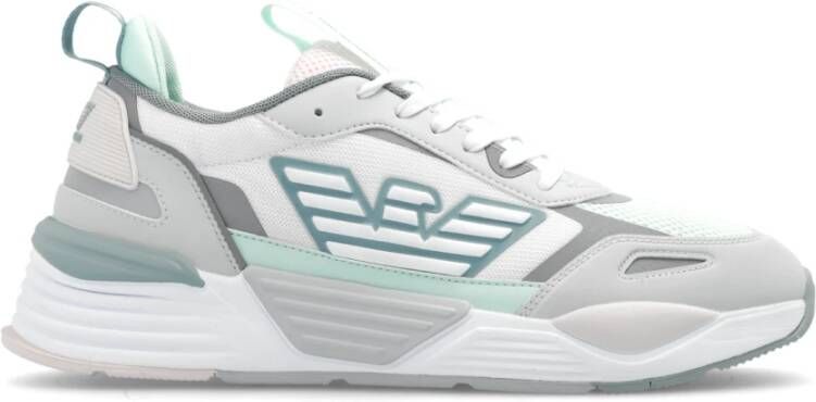 Emporio Armani EA7 Sneakers met logo White Heren